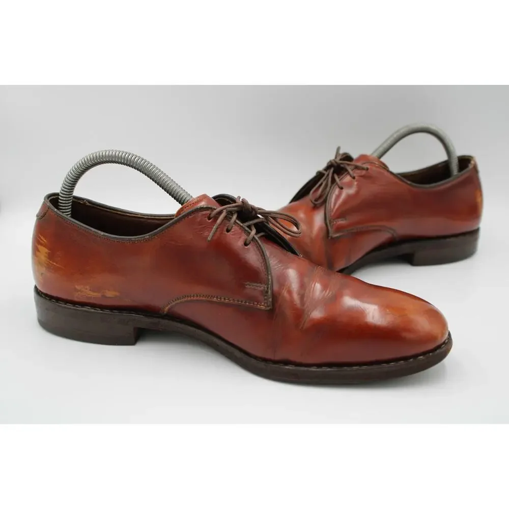 Size 8 - Vintage Allen Edmonds Madison Men's Leather Derby Dress Shoes